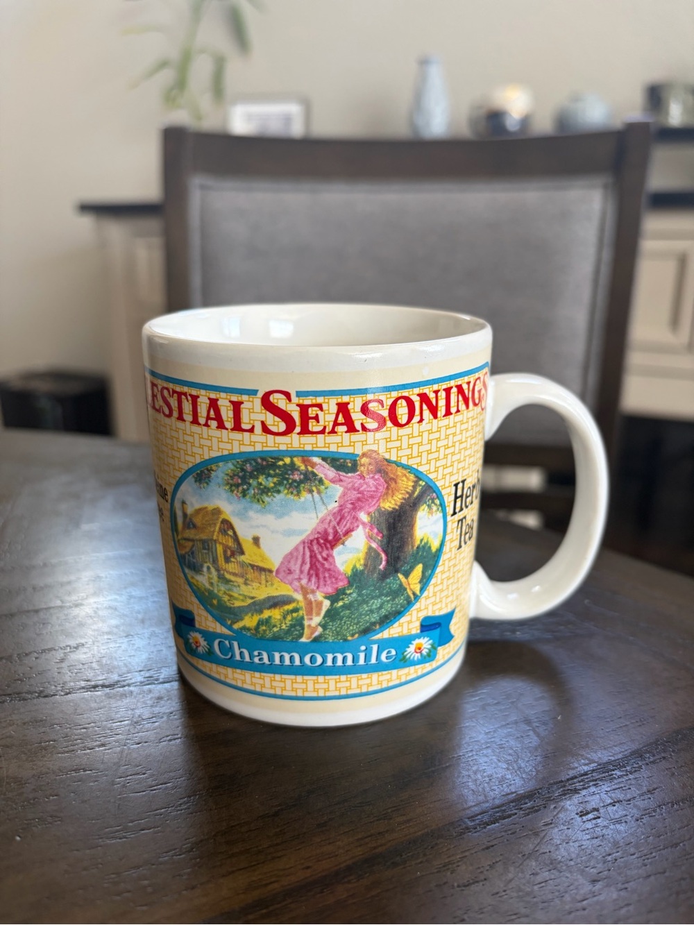 Vintage celestial seasoning chamomile tea mug